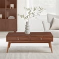 thumbnail image 2 of Lexicon Table Basse en Bois 2 Tiroirs Marron, 2 of 6