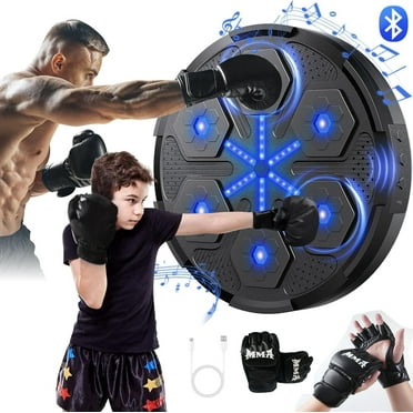 New Music Boxing Machine, Upgraded 2.0 Smart Bluetooth Music Boxing Parent-Child Games, Wall-Mounted Exercise Equipment for Home