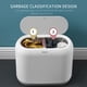 thumbnail image 3 of Botes de basura de 10L con sistema de control de olores Presione la tapa superior Cubo de basura Cla Abanopi Gris, 3 of 7