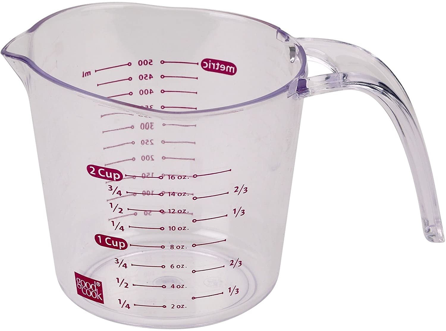 2-Pack Norpro 1-Cup Plastic Translucent Measuring Cup Dishwasher Safe 3035 
