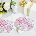 thumbnail image 5 of Butterfly Theme Party Supplies Set Disposable Tableware Includes 10pcs 7 Inch Plates 10pcs 9 Inch Plates 20pcs Napkins Colorful Birthday Celebration Decorations for adult Events, 5 of 5