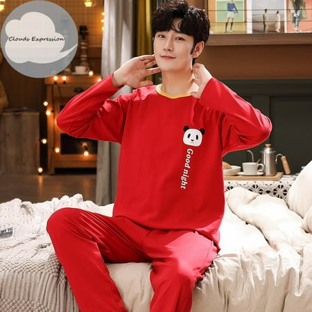 

QWZNDZGR Spring Knitted Cotton Striped Pajama Sets Men s Loungewear Pijama hombre Pyjamas Men Pajama Sleepwear Nightwear 4XL 5Xl Homewear