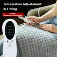 thumbnail image 5 of tooloflife Heating Pad Heating Cover Electric Blanket with EU/UK/US Standard Plug 10 Temperature Controller and Timing Large Digital Screen, 5 of 8