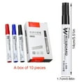thumbnail image 3 of 10Pieces Whiteboard Marker Water Based Inks Quick Dry 2.0mm Erasable Marker for Office Whiteboard Calendar Refrigerator, 3 of 8