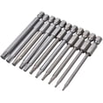 thumbnail image 3 of 5pcs T20 Magnetic Head Torx Screwdriver Bit 75mm Security Tamper Proof Star, 3 of 9