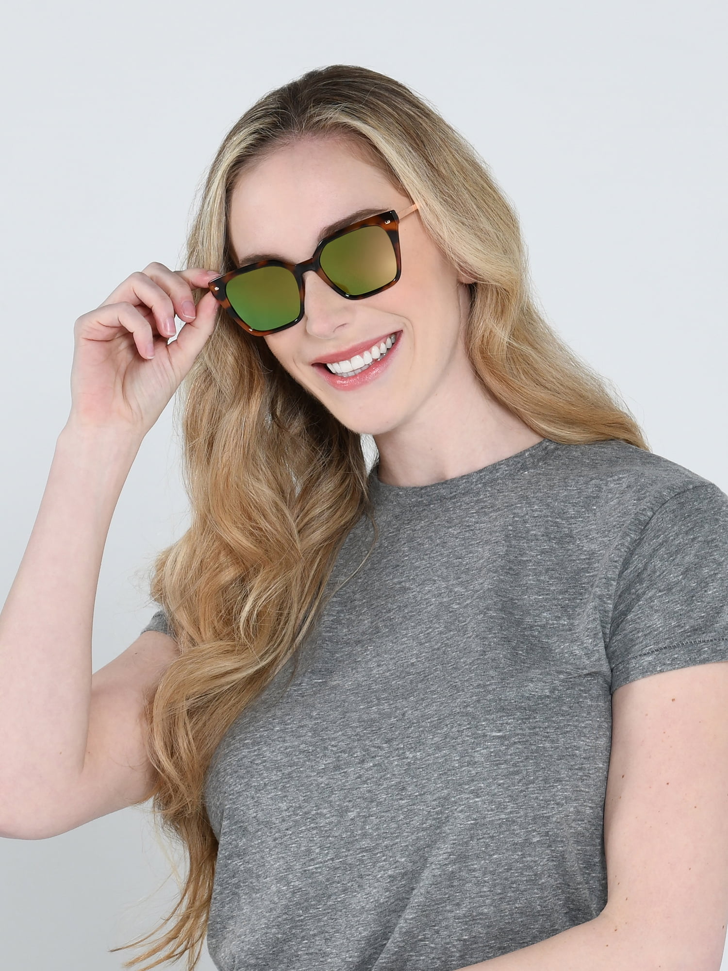 Panama Jack Tortoiseshell Square Polarized Sunglasses
