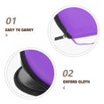 thumbnail image 5 of CD Organizer Bag Portable Oxford Cloth Media Storage Pouch For Travel Durable Protective Case For And DVDs Purple 1Pack, 5 of 5