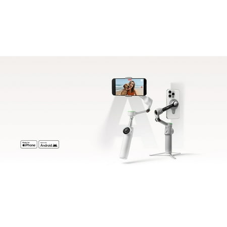 Insta360 - Flow2 Pro Gimbal Stabilizer for Smartphones with Built-in Selfie Stick and Tripod - Gray