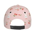 thumbnail image 6 of Daiia Rabbit And Cherry print Baseball Cap Men Women Golf Dad Hat Adjustable Original Classic Low Profile Hat Unconstructed Plain Cap, 6 of 9