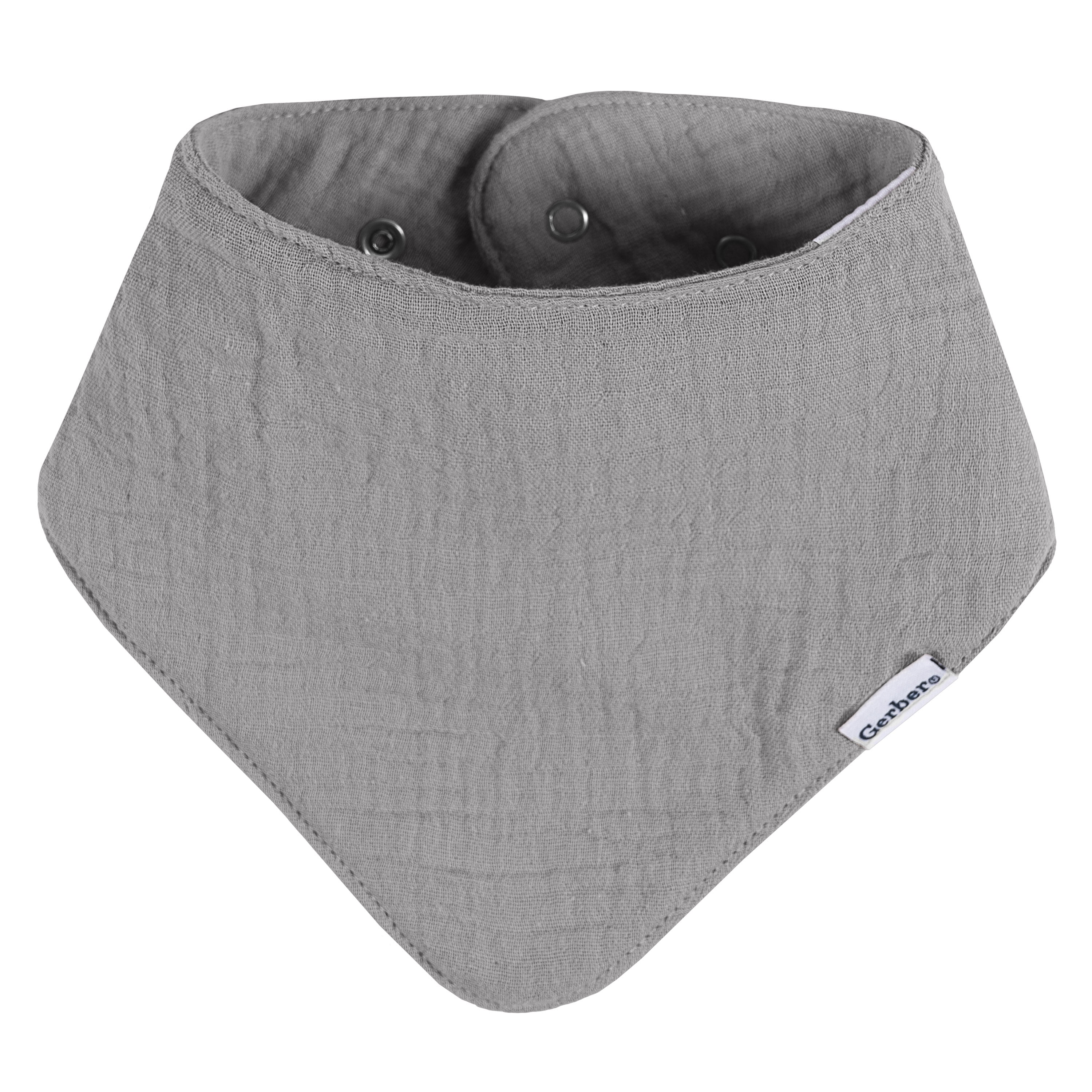 Gerber Baby Neutral Muslin Bandana Bibs, 10-Pack, One Size