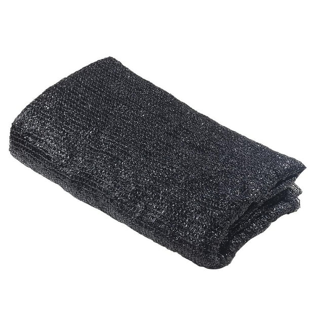 Bearachild Tela de sombra bloqueadora solar de 3*4,5 m/9,84*14,76 pies, PE negro resistente a los rayos UV, resistente a las lágrimas con 16 Clips, malla Jardín y Patio Bearachild HA013851-00