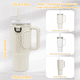 thumbnail image 2 of Bolsa para transportar botellas de agua para vasos de 40 oz con asa, bolsa para botellas de agua con correa de hombro ajustable y cubierta con pajita, 2 of 7