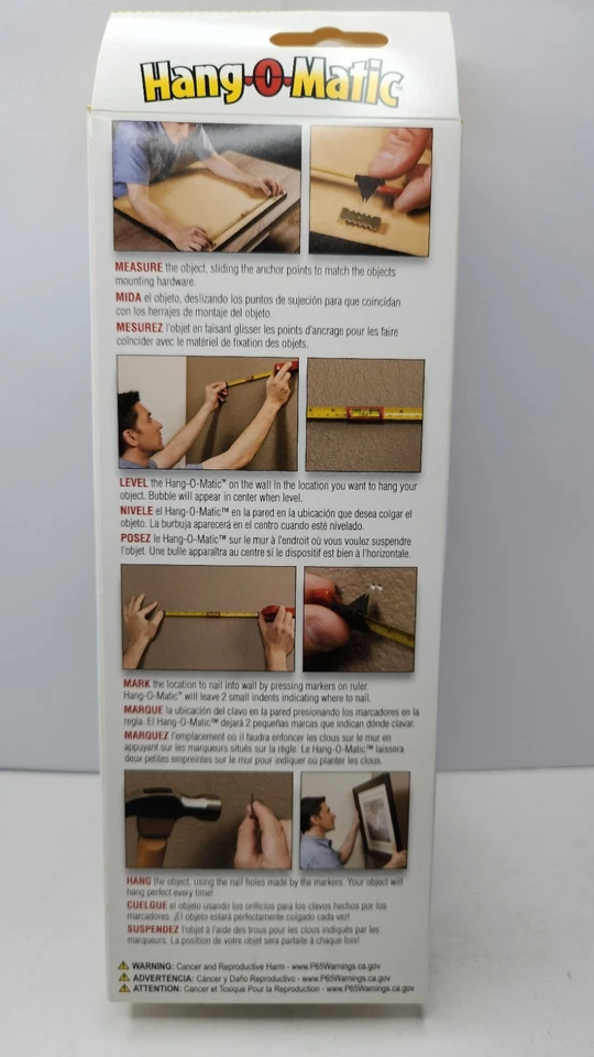 Hang-O-Matic Measure | Level | Mark | 6' Measuring Tape For Hanging Frames