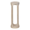 thumbnail image 4 of Kate and Laurel Dahl Coastal Wooden Round Drink Table, 8 x 23, Whitewash, Boho Circle Wood Accent Pedestal Table for Living Room Plant Stand or Small Bedroom Nightstand, 4 of 8