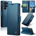 thumbnail image 1 of CaseMe Funda de Cuero para Samsung Galaxy S26 Ultra 5G con Bloqueo RFID, para Samsung Galaxy S26 Ultra 5G Funda para Mujer y Hombre, Tarjetero con Cierre Magnético, Funda Tipo Folio, Azul, 1 of 11