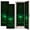 Color 3, variant on Futuristic 2 Pcs School Locker Magnetic Wallpaper 12" x 36" Futuristic Inspired Green Code Rain Effect Reusable Removable Locker Accessories Back to School Supplies