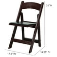 thumbnail image 3 of CSP Commerical Seating Products Resin Red-Mahogany Folding Chairs, 3 of 4