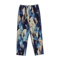 thumbnail image 4 of Xecao Abstract Blue Squares Women's Straight Lounge Pajama Pants: The Epitome of Relaxed Sleepwear, 4 of 9