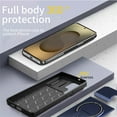 thumbnail image 6 of Allytechgroup for Samsung Galaxy S24 Case with Camera Cover/ Kickstand [Compatible with MagSafe] Magnetic Case Hard PC + Soft TPU Back Shockproof Military Grade Shell for Women Men, Purple, 6 of 10