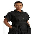 thumbnail image 2 of Lauren Ralph Lauren Women's Plus Pocketed Belted Button Up Dress(18W, Nightfall), 2 of 3