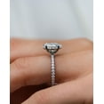thumbnail image 3 of Solitaire Brilliance 1ct Marquise Moissanite Solitaire Engagement Ring for Women 18k White Gold Ring Size 4.5, 3 of 8