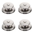thumbnail image 1 of Luxshiny 4Pcs Marine Snap Buttons Copper for Indoor Use with Firm Grip Silver, 1 of 8