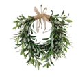 thumbnail image 5 of YOFOKO 22” Heart Shaped Artificial Olive Leaf Wreath, Green Leaf Olive Fruit Spring Flower Swag, Front Door Wedding Arch Window Wall Hanging Farmhouse Garden Decoratio, 5 of 6