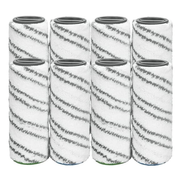 8 Rouleaux de Remplacement pour Rouleaux Multi-Surfaces Karcher FC, Compatibles avec Nettoyeurs de Sols Durs FC7 FC5 FC3 FC3D