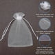 thumbnail image 3 of 100pcs 4x6" (10x15cm) Sheer Organza Bags, White Wedding Favor Bags, 3 of 5