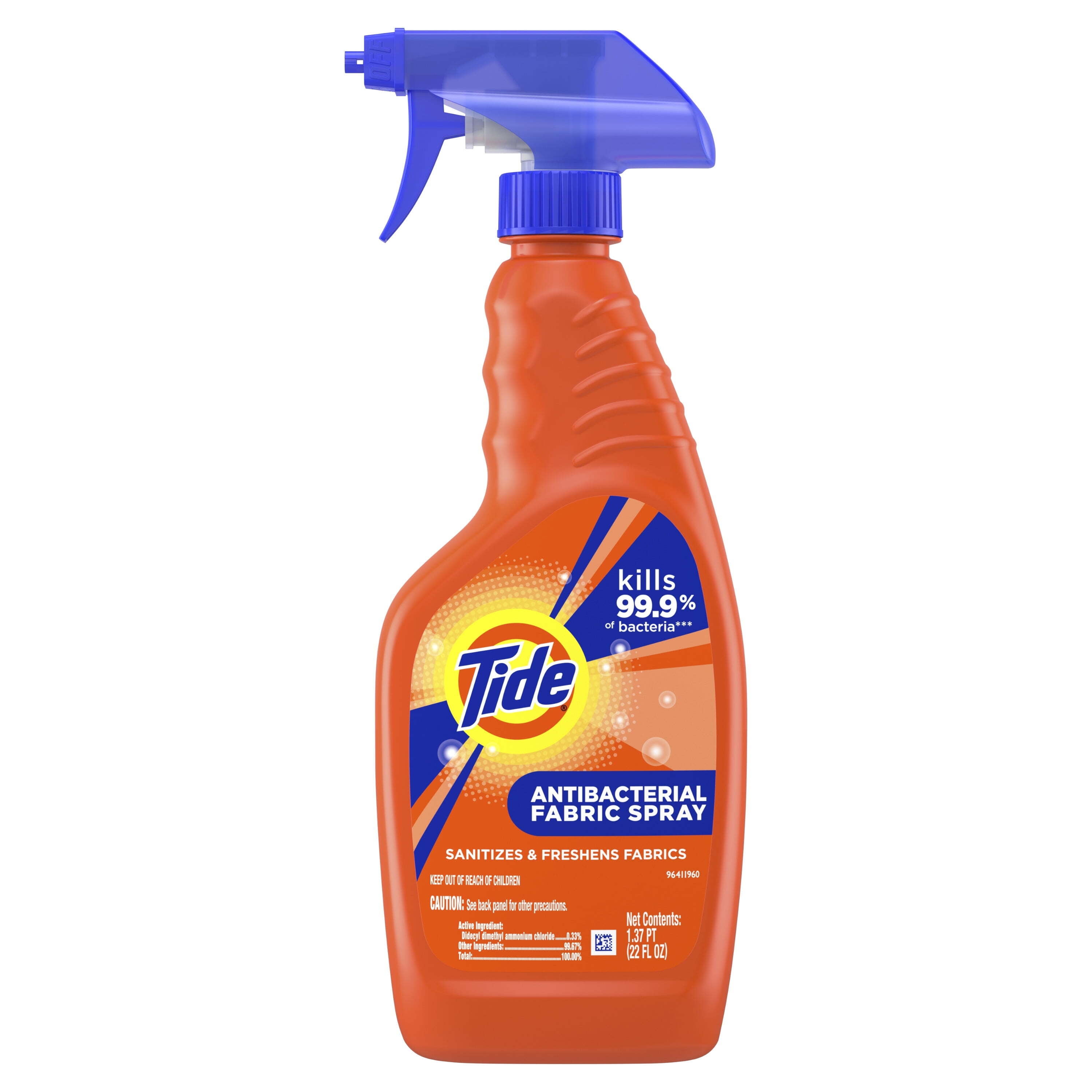 (3 pack) Tide Antibacterial Fabric Spray, Original Scent, 22 fl oz
