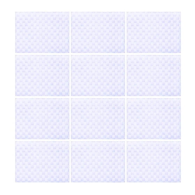 Set de 12 individuales rectangulares Saleen (púrpura pastel)