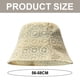 thumbnail image 2 of Sombrero de pescador de malla transpirable para mujer, con encaje hueco fino, circunferencia de sombrero de 56-58 cm, para verano, 2 of 6