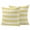Yellow, variant on Aqua Striped Outdoor Pillow Covers 20x20 Set of 2, Waterproof Patio Throw Pillowcase Protectors, Rustic Farmhouse Stripes Square Decorative Pillow Shams Cushion Covers for Seat Bed Couch Sofa