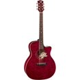 thumbnail image 3 of Luna Guitars Lotus Quilted Maple Acoustic-Electric Guitar Transparent Shiraz, 3 of 6