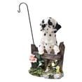 thumbnail image 4 of Estatua de perro, adorno de perro, resina coleccionable, decoración creativa para perros, estatuilla para exteriores, para balcón, césped, jardín, Estilo A, 4 of 8