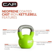 CAP, 20lb Neoprene Coated Kettlebell, Green