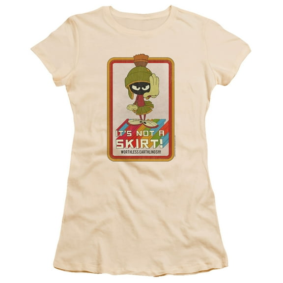 Looney Tunes Not A Skirt S/S Junior Women's T-Shirt Sheer Cream