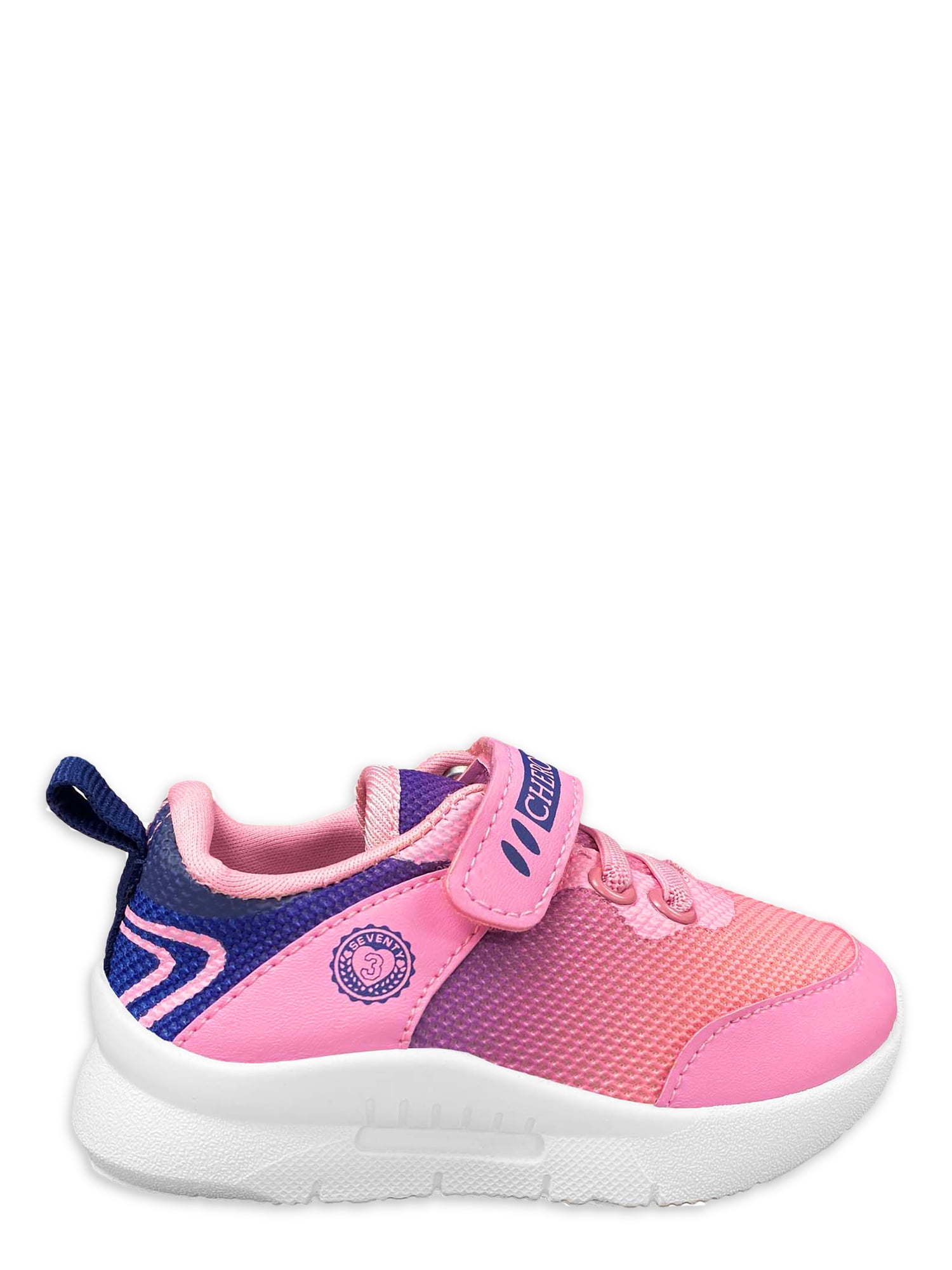 Cherokee Toddler Girls’ Athletic Mesh Jogger Sneakers With Hook and Loop Strap Closure, Sizes 5-10