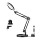 thumbnail image 2 of Lámpara de escritorio LED 5X Lupa de vidrio Soporte de luz plegable Base de clip + Base redonda Yuyangstore luz de aumento, 2 of 8