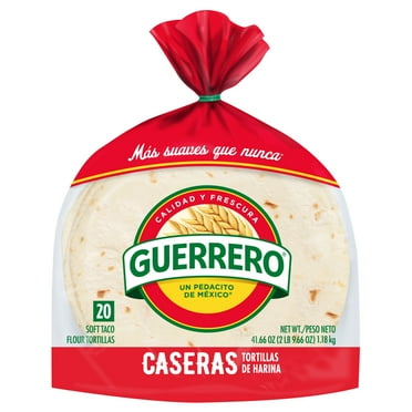 Guerrero Caseras Flour Tortillas, Soft Taco Size, 20 Count