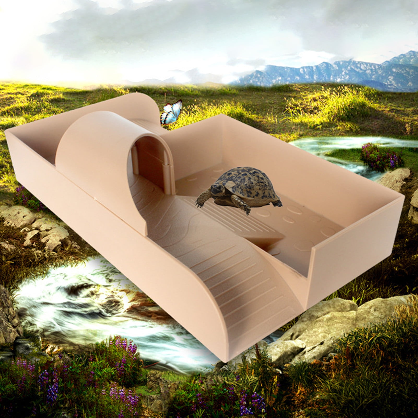 Mosey Multi-use Turtle Terrace Creative   for Fish Tank   Playing and Feeding