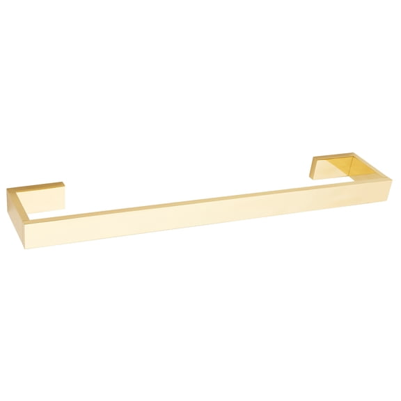 Alno A6420-12 Linear 12" Wide Solid Brass Modern Bathroom Towel Rod Bar - Brass