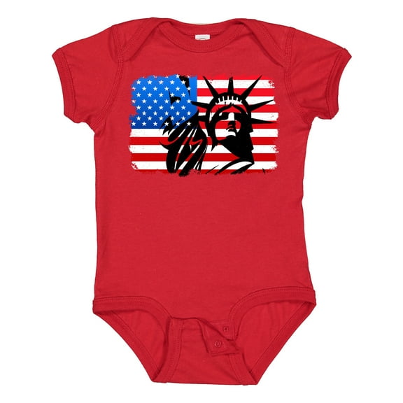 Inktastic Liberty Flag Boys or Girls Baby Bodysuit