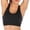 Black, variant on Shockproof Crisscross Back Compression Sports Bra, Breathable Seamless Sleeveless Workout Top, Anti-Bounce Removable Padded Fitness Athletic Bra, 1 Piece, S-M-L-XL-XXL Plus Size Friendly
