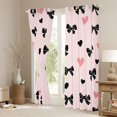 thumbnail image 3 of Manfei Pink Kawaii Bow Black Out Curtains, Cute Cartoon Love Heart Curtains Pack of 2 (42x63 Each), Teens Kids Girls Women Bedroom Curtains, Curtains and Drapes Home Decor, 3 of 6