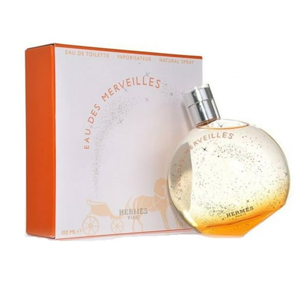 EAU DES MERVEILLES * Hermes 3.3 oz / 100 ml Eau de Toilette Women Perfume Spray