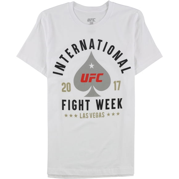 Camiseta gráfica de UFC para hombre International Fight Week 2017, blanca, mediana