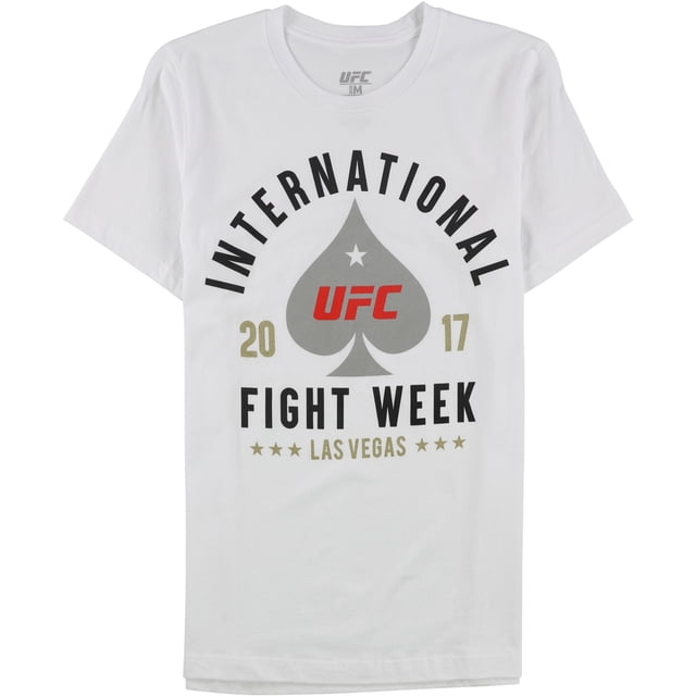 Camiseta gráfica de UFC para hombre International Fight Week 2017, blanca, mediana