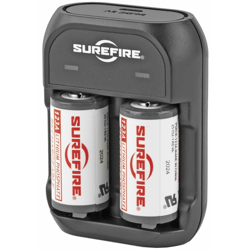 Surefire 123A Rechargeable Batteries Includes Charger SFLFP123KIT