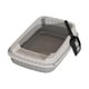 thumbnail image 2 of Bandeja de arena para mascotas abiertas de caja de arena de gato, con pala de arena para gatos, baño para ir al baño de gato gato para gatos pequeños gris, 2 of 8